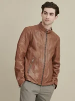 Moto Stylish Sheep Leather Jacket