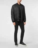 Nylon Jacquard Bomber Monogram
