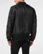 Nylon Jacquard Bomber Monogram