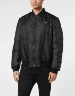 Nylon Jacquard Bomber Monogram