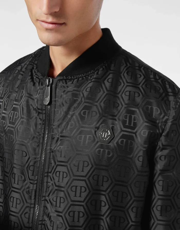 Nylon Jacquard Bomber Monogram