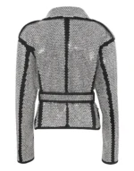 Oversized Biker Jacket Crystal