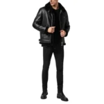 PHILIPP PLEIN LEATHER BOMBER BILLY JACKET
