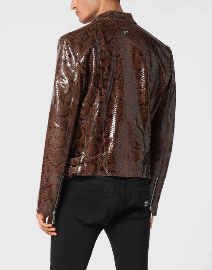 Python Leather Jacket