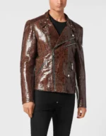 Python Leather Jacket
