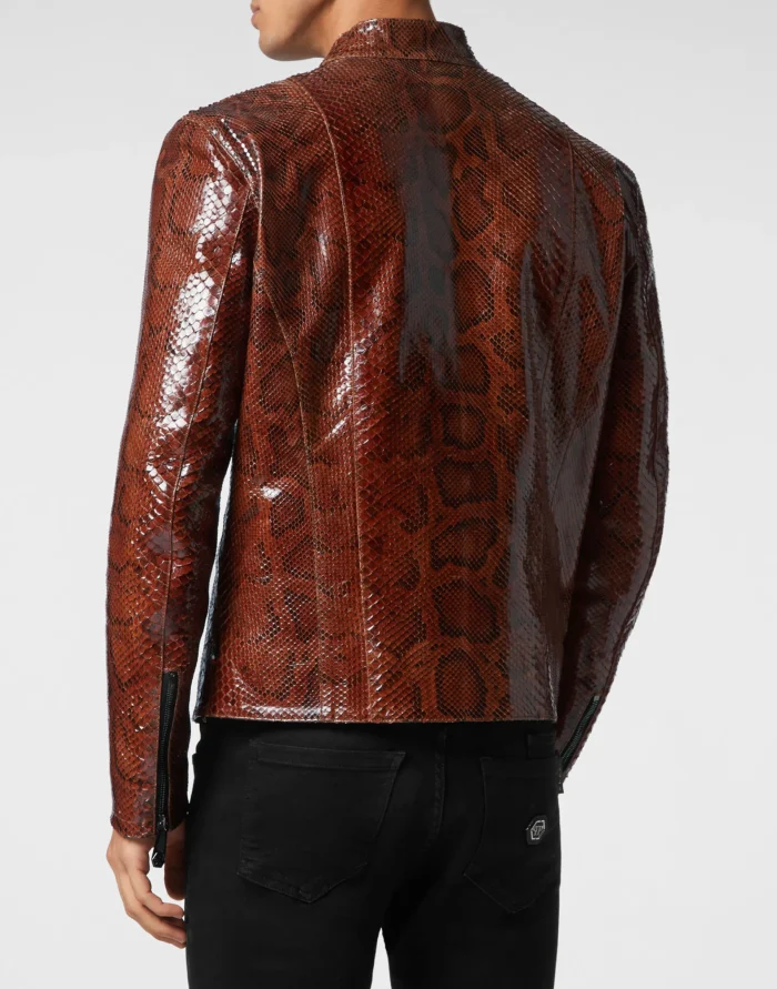 Real Python Leather Jacket