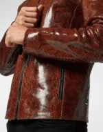Real Python Leather Jacket