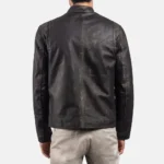 Rustic Leather Biker Jacket