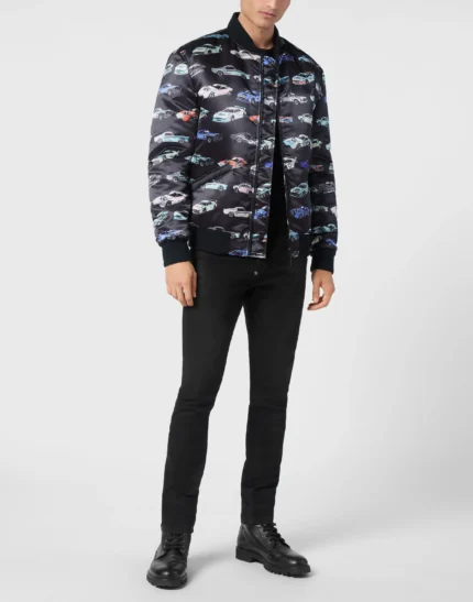 Satin Bomber Jacket LS Cars Racing