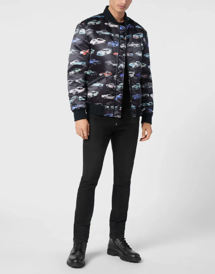 Satin Bomber Jacket LS Cars Racing
