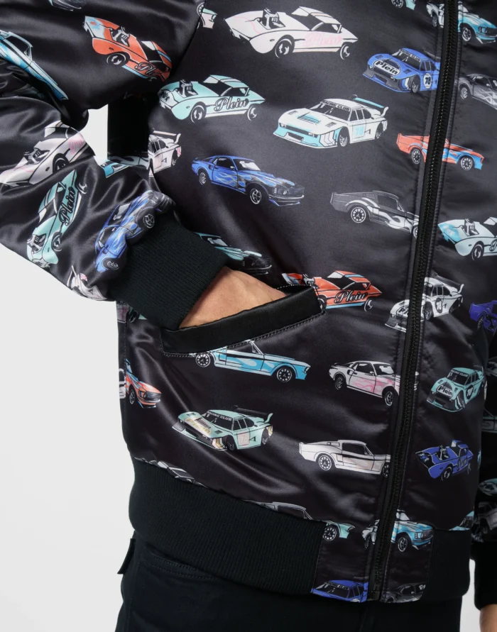 Satin Bomber Jacket LS Cars Racing