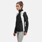 Silver Leather Jacket Women