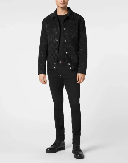 Wool Bomber LS Monogram
