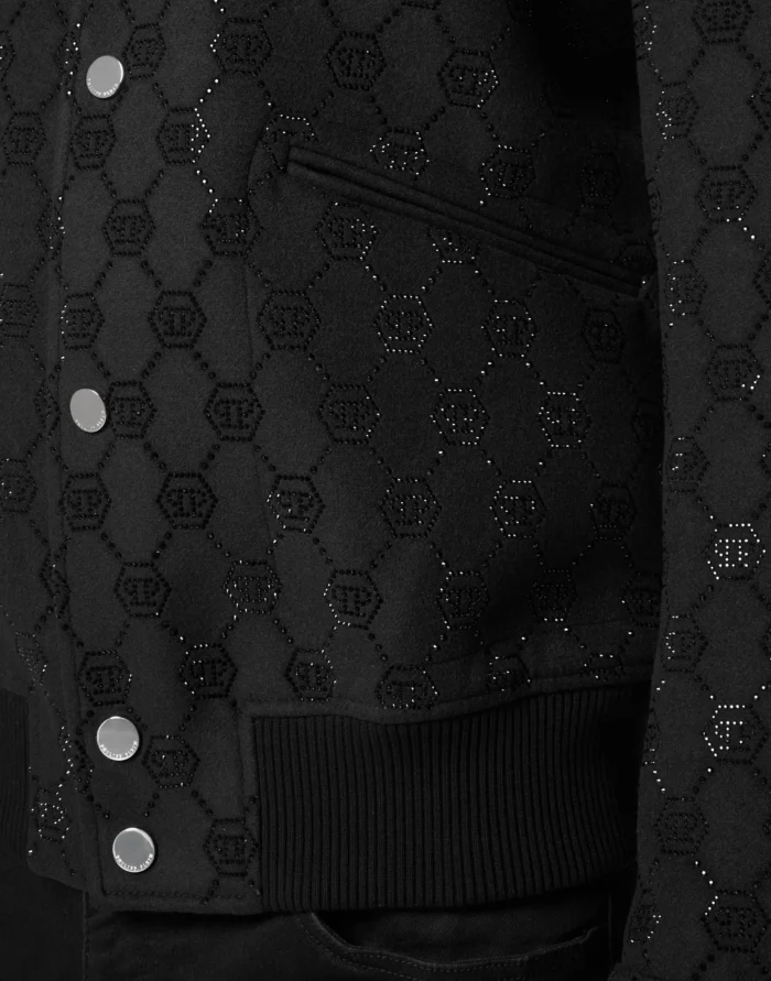 Wool Bomber LS Monogram