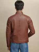 Zip Up Genuine Leather Jacket