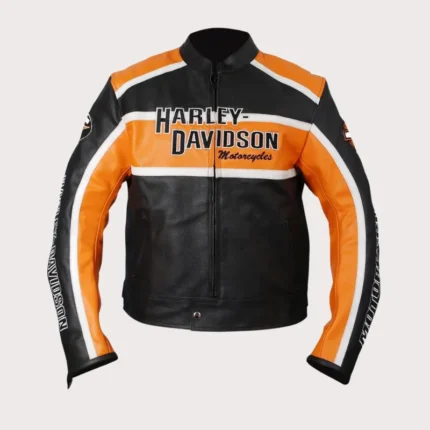 Harley Davidson Classic Cruiser Motorbike Leather Jacket