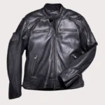Harley Davidson Motorcycle Vintage Black Leather Jacket