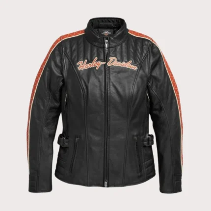 Women Harley Davidson Leather Riding Jacket