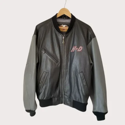 Harley Davidson Bomber Leather Jacket