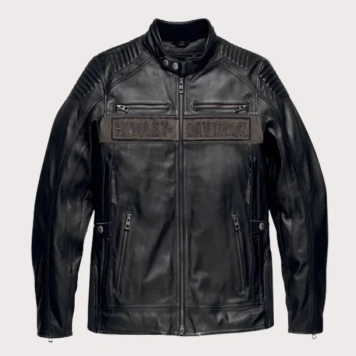 Harley Davidson Men Asylum Leather Motorcycle Jacket