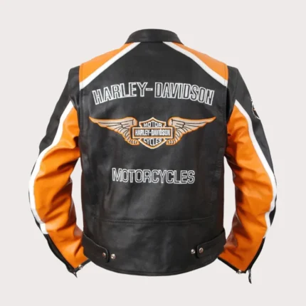 Harley Davidson Classic Cruiser Motorbike Leather Jacket