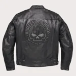 Harley Davidson Motorcycle Vintage Black Leather Jacket