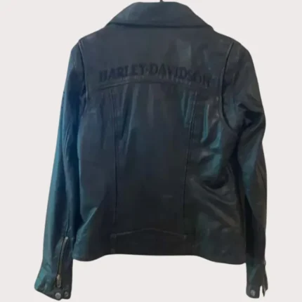 Harley Davidson Rebels Black Biker Leather Jacket
