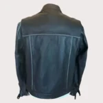 Harley Davidson Black and Orange Leather Jacket