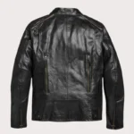 Harley Davidson Black Stripe Motorcycle Leather Jacket