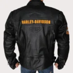 Harley Davidson Black Motorcycle Biker Vented Jacket
