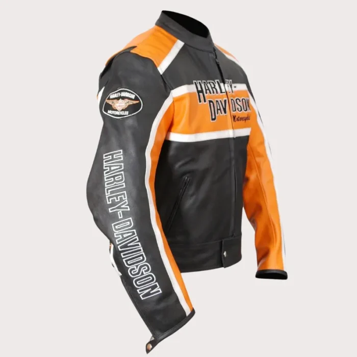 Harley Davidson Classic Cruiser Motorbike Leather Jacket