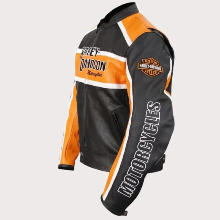 Harley Davidson Classic Cruiser Motorbike Leather Jacket