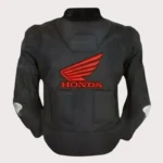 Black Honda Motorbike Style Leather Jacket