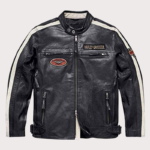 Harley Davidson Command Men Motorcycle Leather Jacket