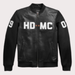 Harley Davidson Hd Mc Mixed Media Bomber Jacket