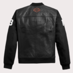 Harley Davidson Hd Mc Mixed Media Bomber Jacket