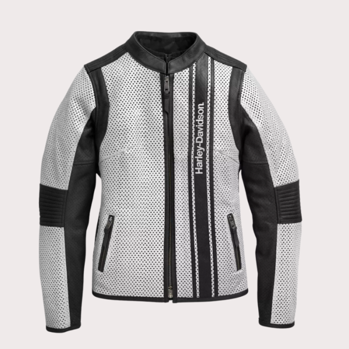 Harley Davidson Hideaway Perforated Leather Jacket