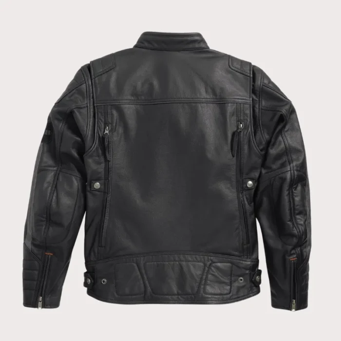 Harley Davidson Reflective Wing Motorcycle Leather Jacket