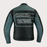 Harley Davidson Black & Gray Leather Jacket