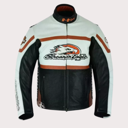Harley Davidson Men's Raceway Screamin Eagle Leather Jacket