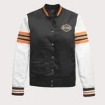 Harley Davidson Sleeve Stripe Bomber Jacket