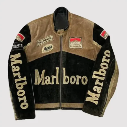 Marlboro Cafe Racer Leather Jacket