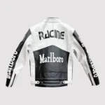 Marlboro White Vintage Cafe Racer Jacket