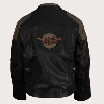 Men H-D Triple Vent Trostel Leather Jacket