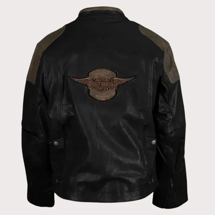 Men H-D Triple Vent Trostel Leather Jacket