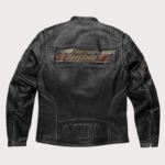 Men Harley Davidson Astor Patches Distressed Leather Jacket