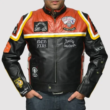 Men Harley Davidson Marlboro Leather Jacket