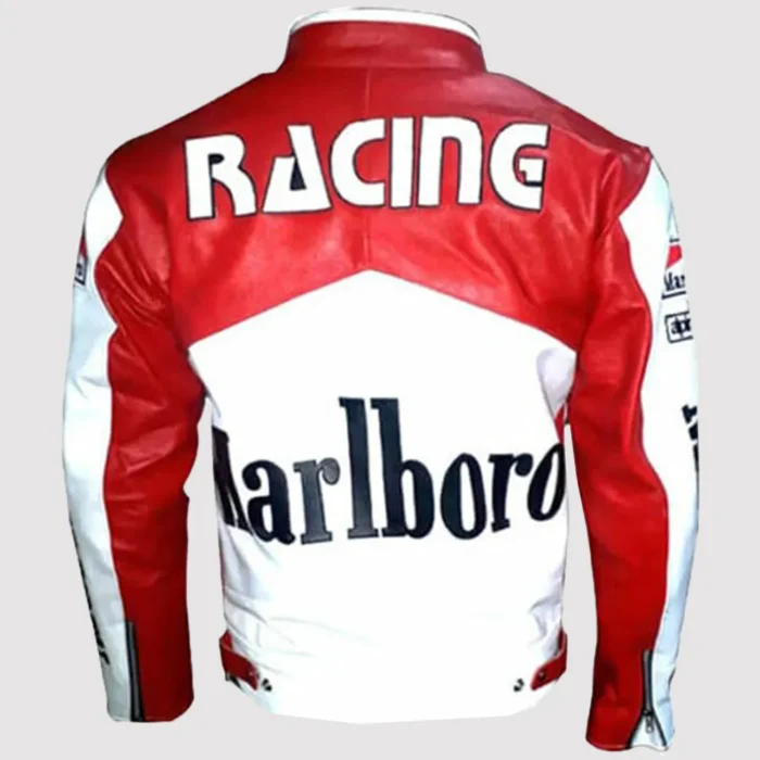 Rare Marlboro Man Formula Racing Leather Jacket