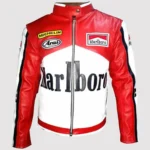 Rare Marlboro Man Formula Racing Leather Jacket