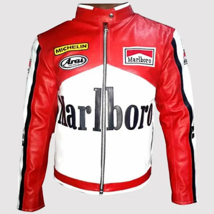 Rare Marlboro Man Formula Racing Leather Jacket